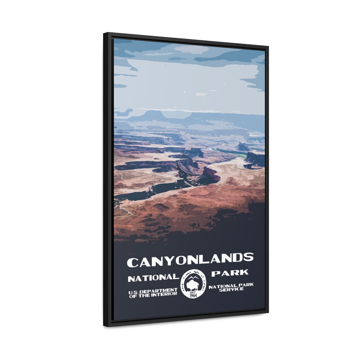 Canyonlands National Park Framed Canvas - WPA Poster