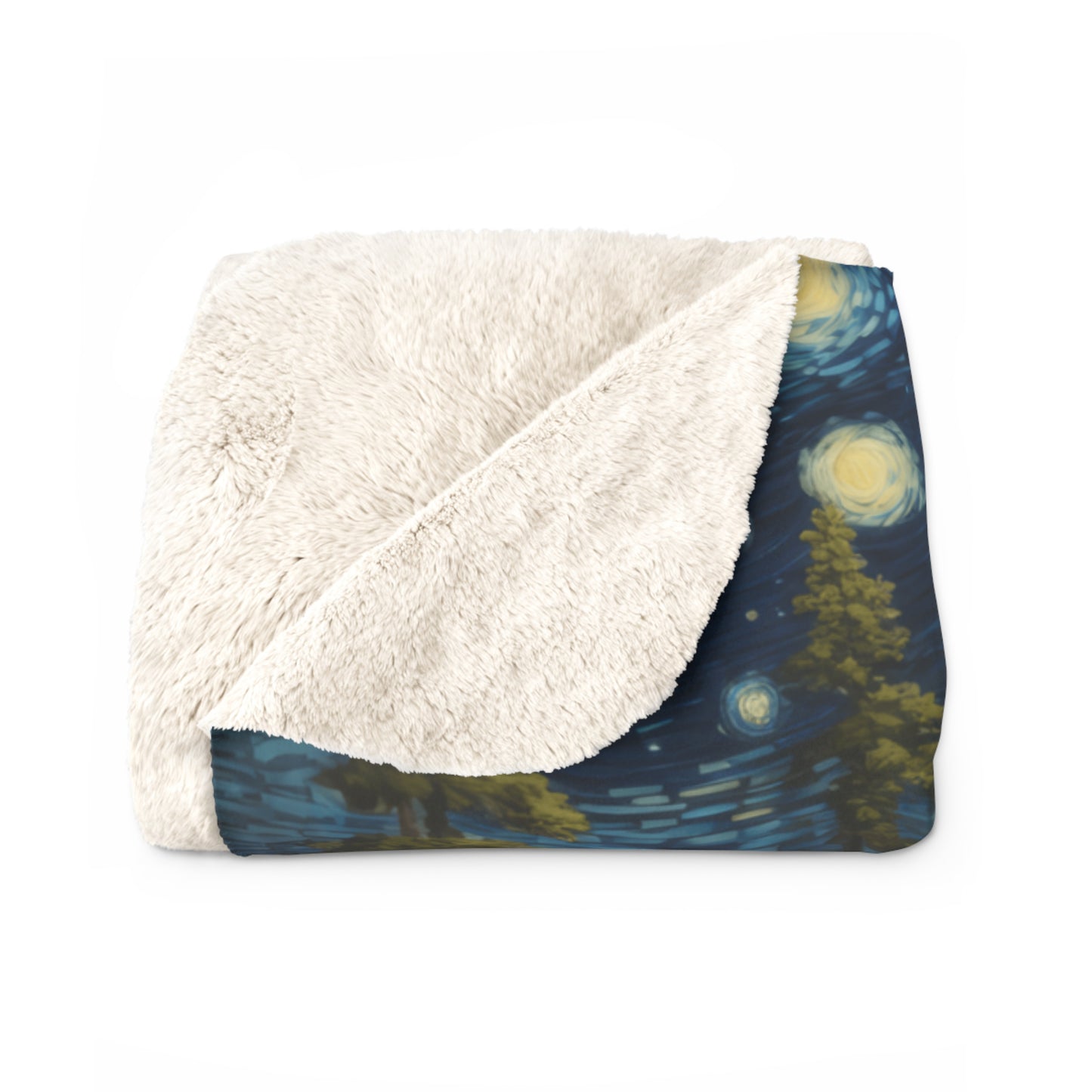 Voyageurs National Park Sherpa Blanket - The Starry Night