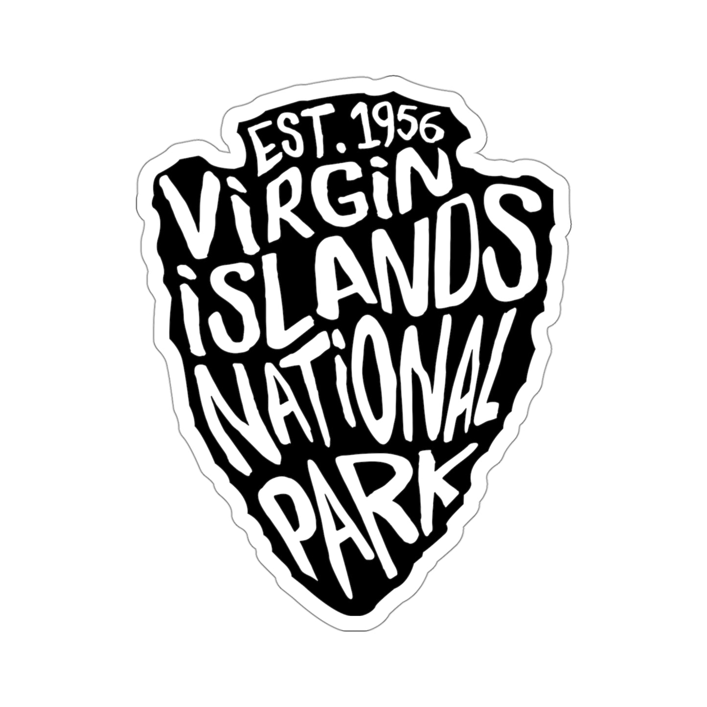 Virgin Islands National Park Sticker - Arrow Head Design