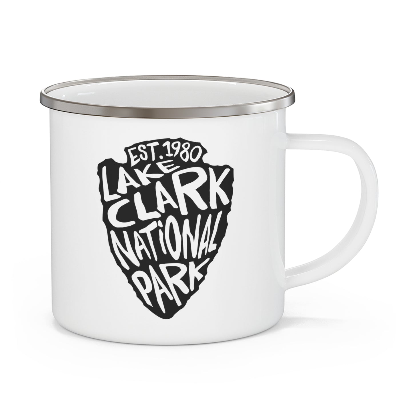 Lake Clark National Park Enamel Camping Mug - Arrowhead