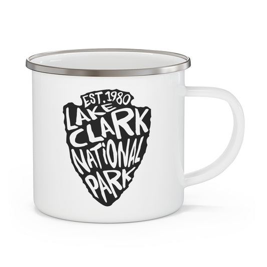 Lake Clark National Park Enamel Camping Mug - Arrowhead