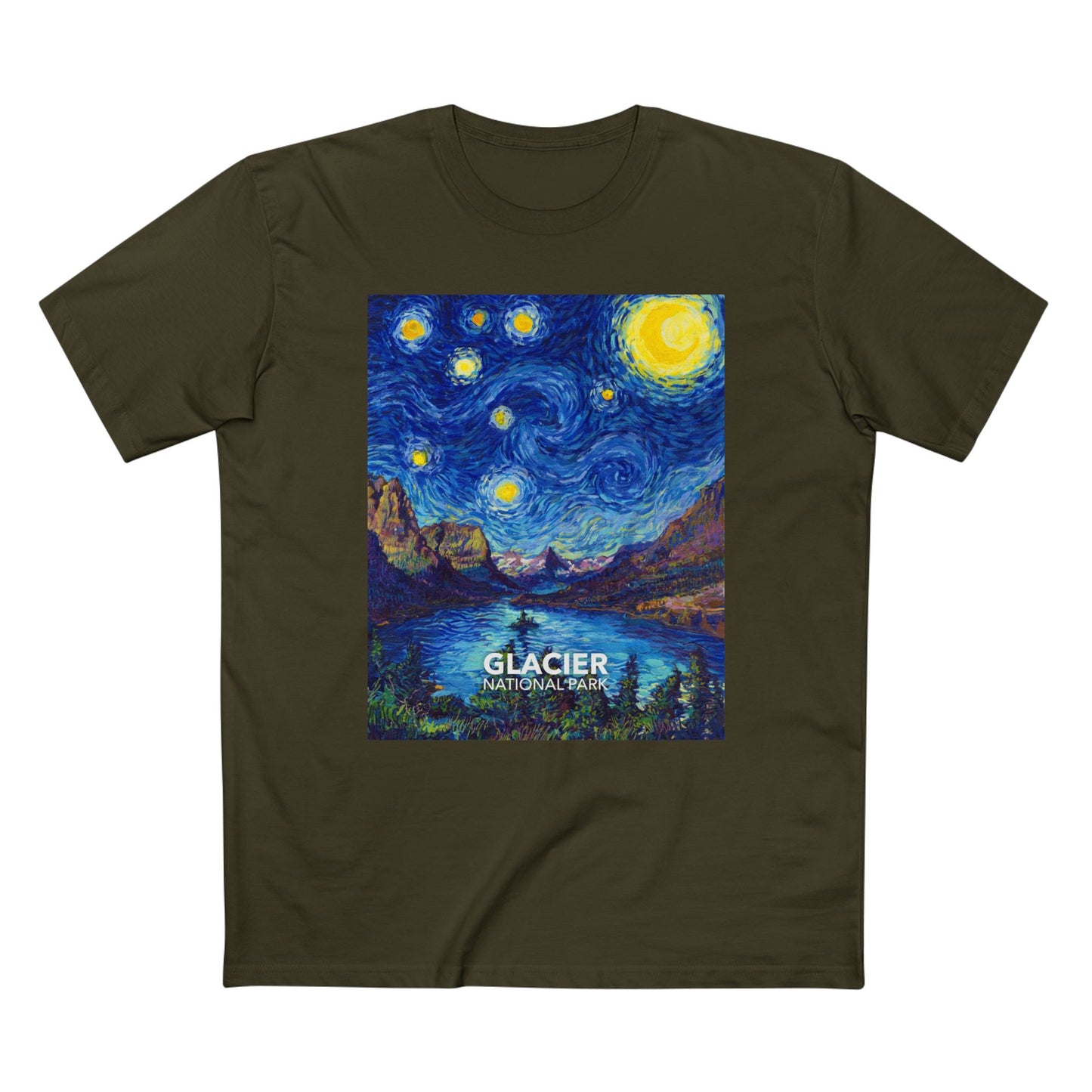 Glacier National Park T-Shirt - The Starry Night