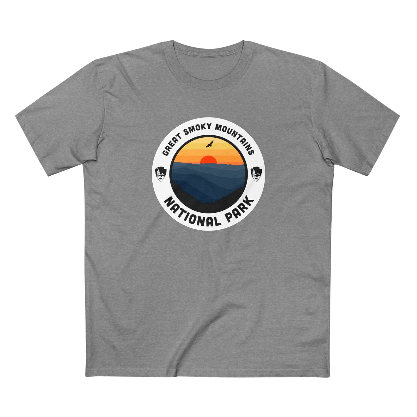 Great Smoky Mountains National Park T-Shirt - Round Badge Design