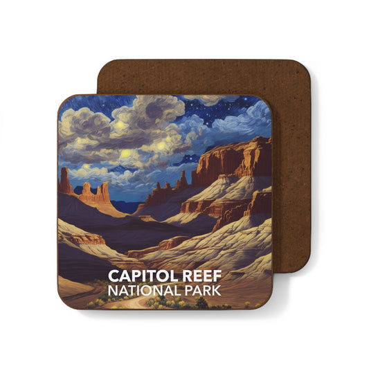 Capitol Reef National Park Coaster - The Starry Night