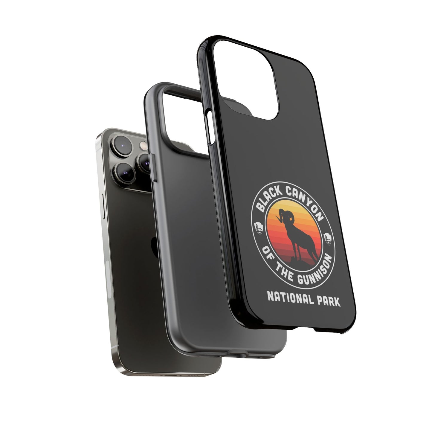 Black Canyon of the Gunnison National Park Phone Case - Round Emblem Design