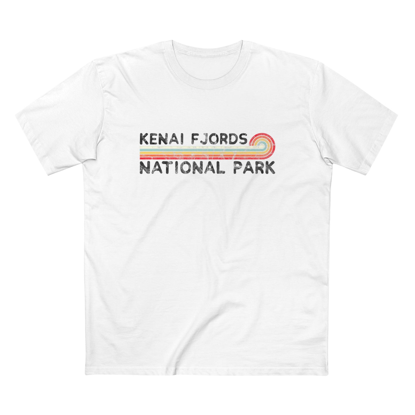 Kenai Fjords National Park T-Shirt - Vintage Stretched Sunrise