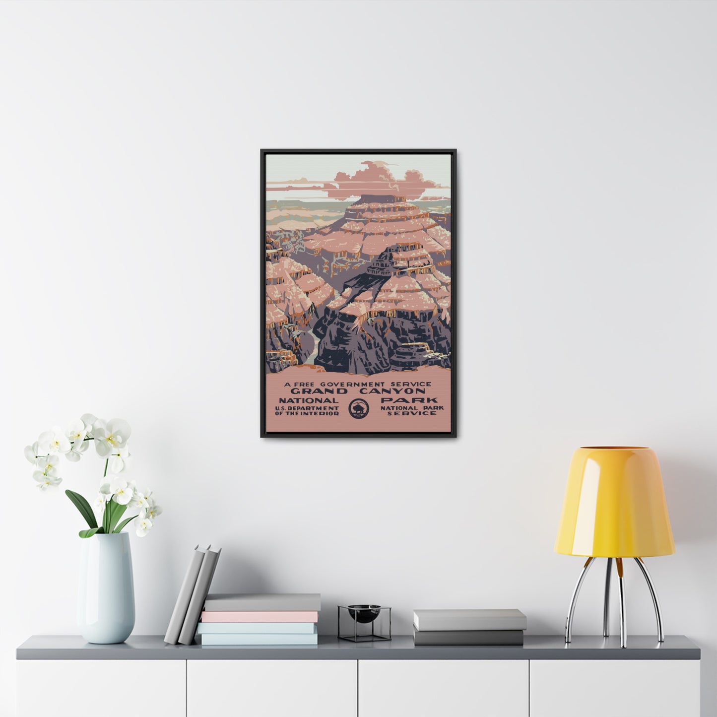 Grand Canyon National Park Framed Canvas - WPA Poster