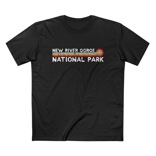 New River Gorge National Park T-Shirt - Vintage Stretched Sunrise