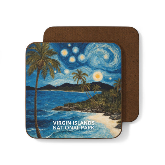 Virgin Islands National Park Coaster - The Starry Night