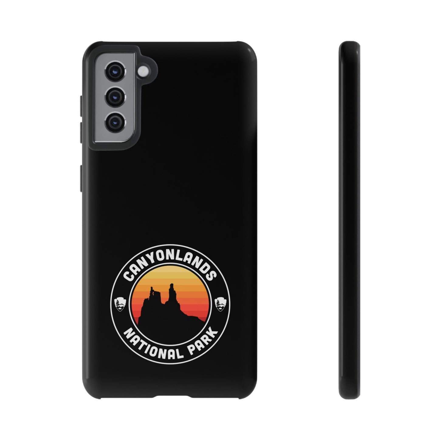 Canyonlands National Park Phone Case - Round Emblem Design