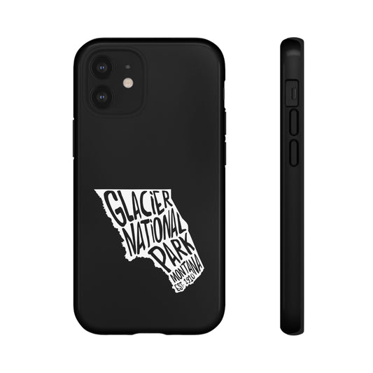 Glacier National Park Phone Case - Map Design