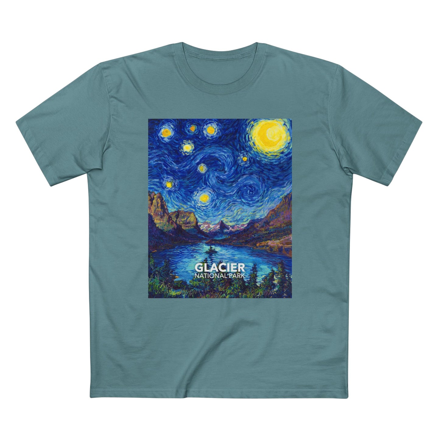 Glacier National Park T-Shirt - The Starry Night
