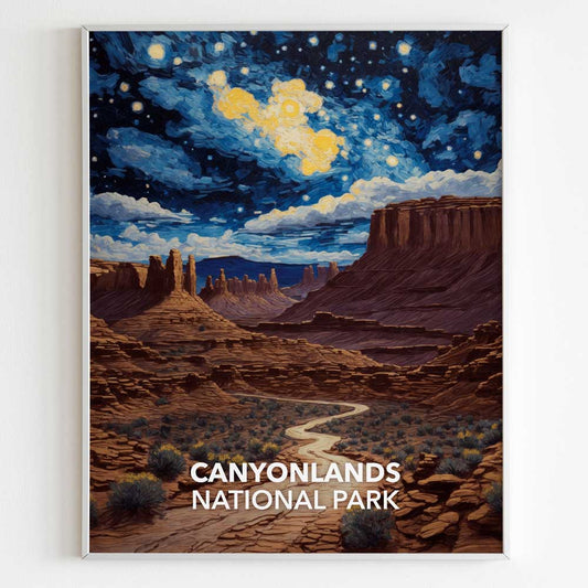 Canyonlands National Park Poster - Starry Night