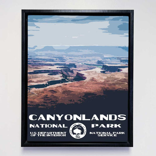 Canyonlands National Park Framed Canvas - WPA Poster