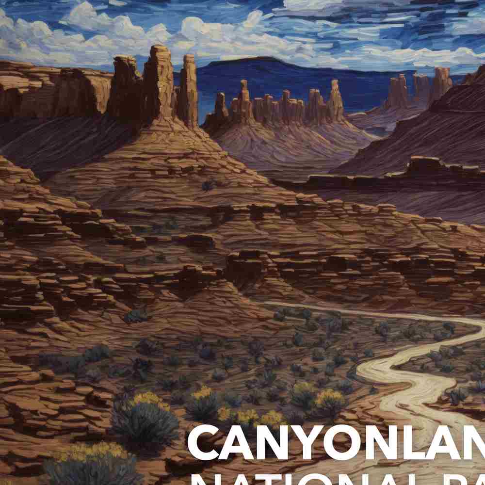 Canyonlands National Park Poster - Starry Night