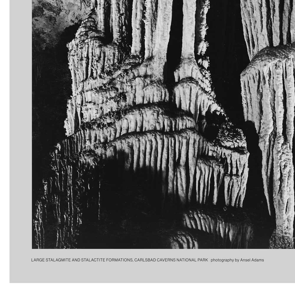 Carlsbad Caverns National Park Poster - Ansel Adams