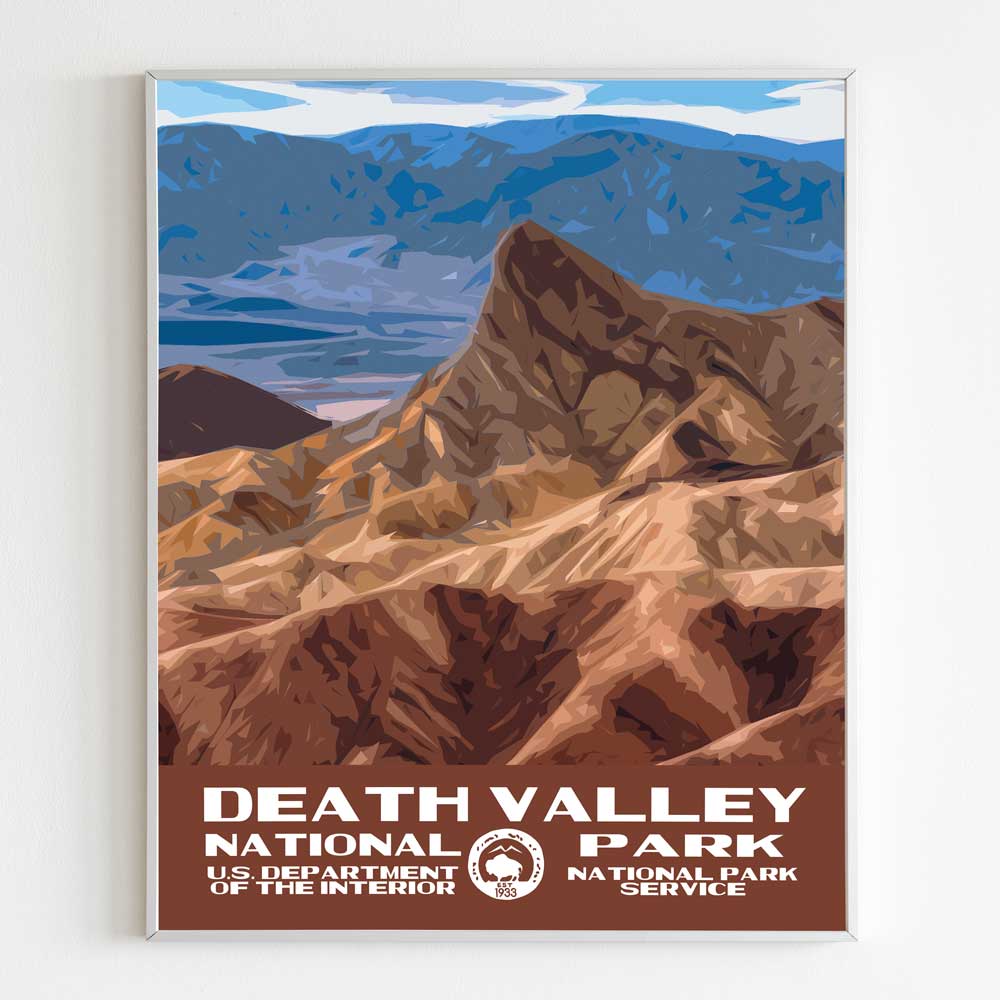 Death Valley National Park Poster - Zabriskie Point