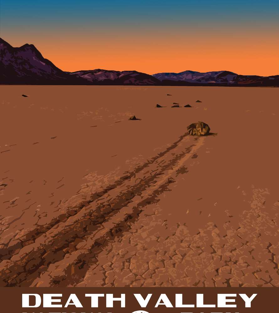 Death Valley National Park Poster - Racetrack Playa