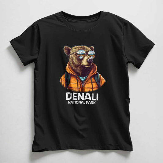 Denali National Park Child T-Shirt - Cool Grizzly Bear