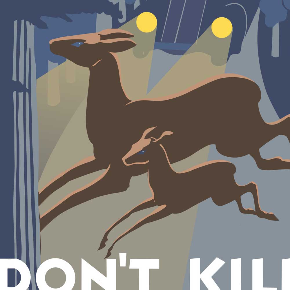 Don't Kill Wildlife Poster - Vintage WPA Design