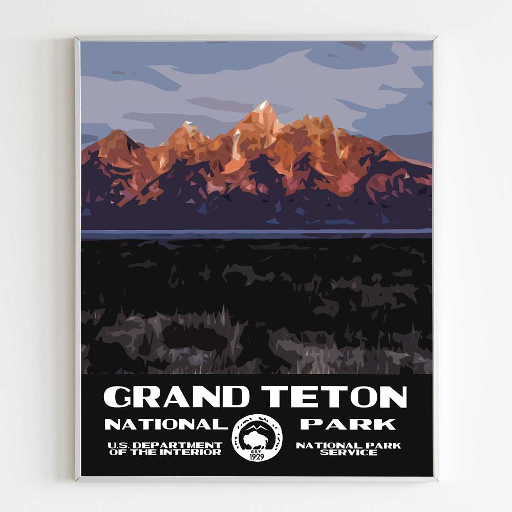 Grand Teton National Park Poster - Sunrise