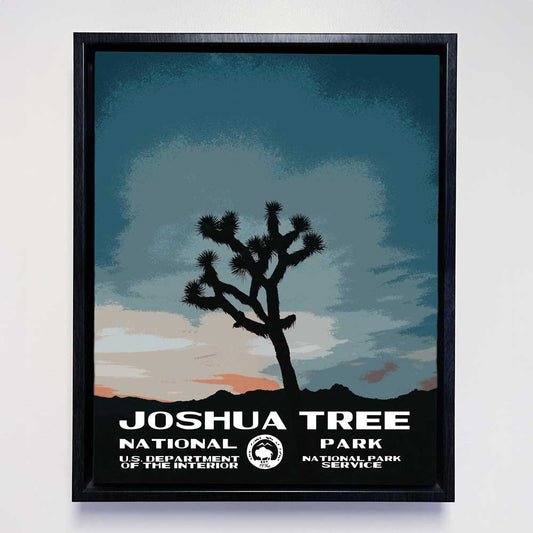 Joshua Tree National Park Framed Canvas - WPA Poster