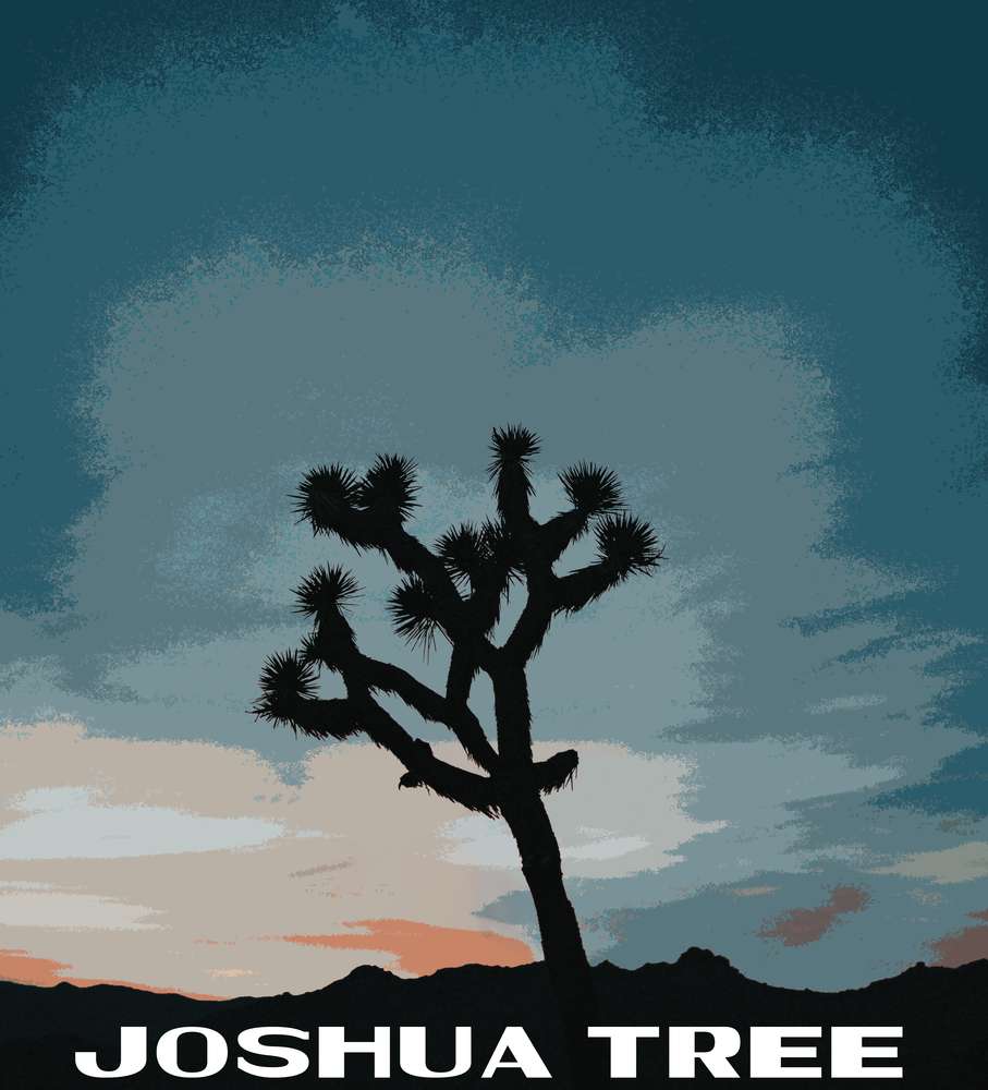 Joshua Tree National Park Framed Canvas - WPA Poster