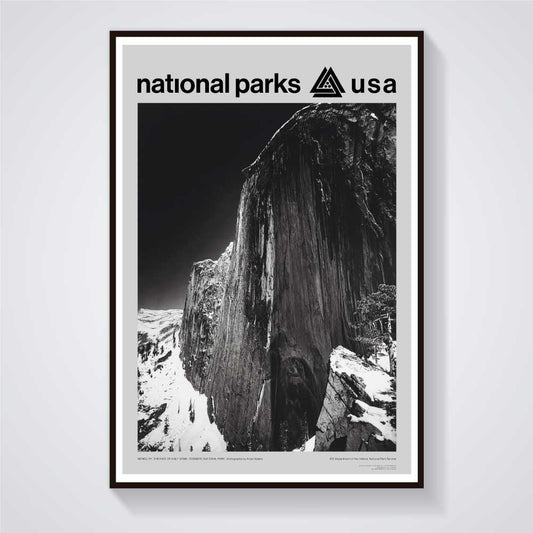 Yosemite National Park Poster - Ansel Adams Half Dome