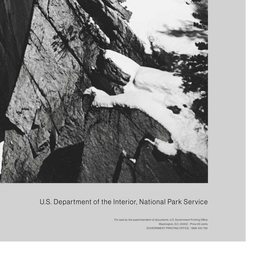 Yosemite National Park Poster - Ansel Adams Half Dome