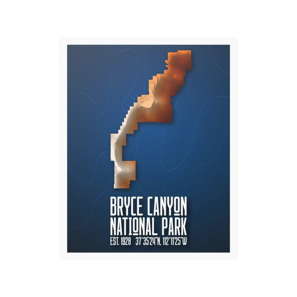Bryce Canyon National Park Poster - Contours National Parks Partnership