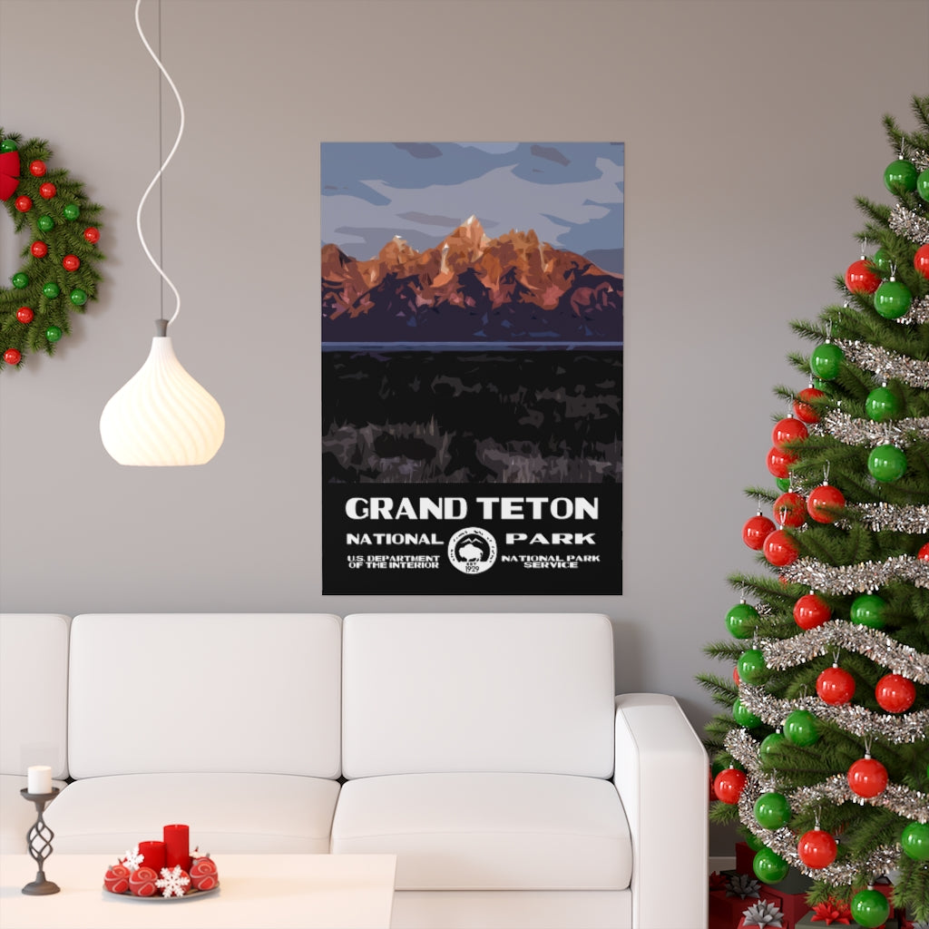 Grand Teton National Park Poster - Sunrise National Parks Partnership