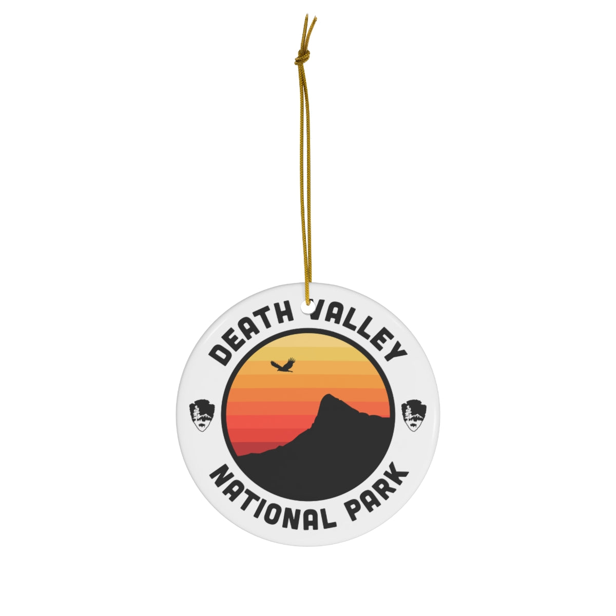 Death Valley National Park Ornament - Round Emblem Design