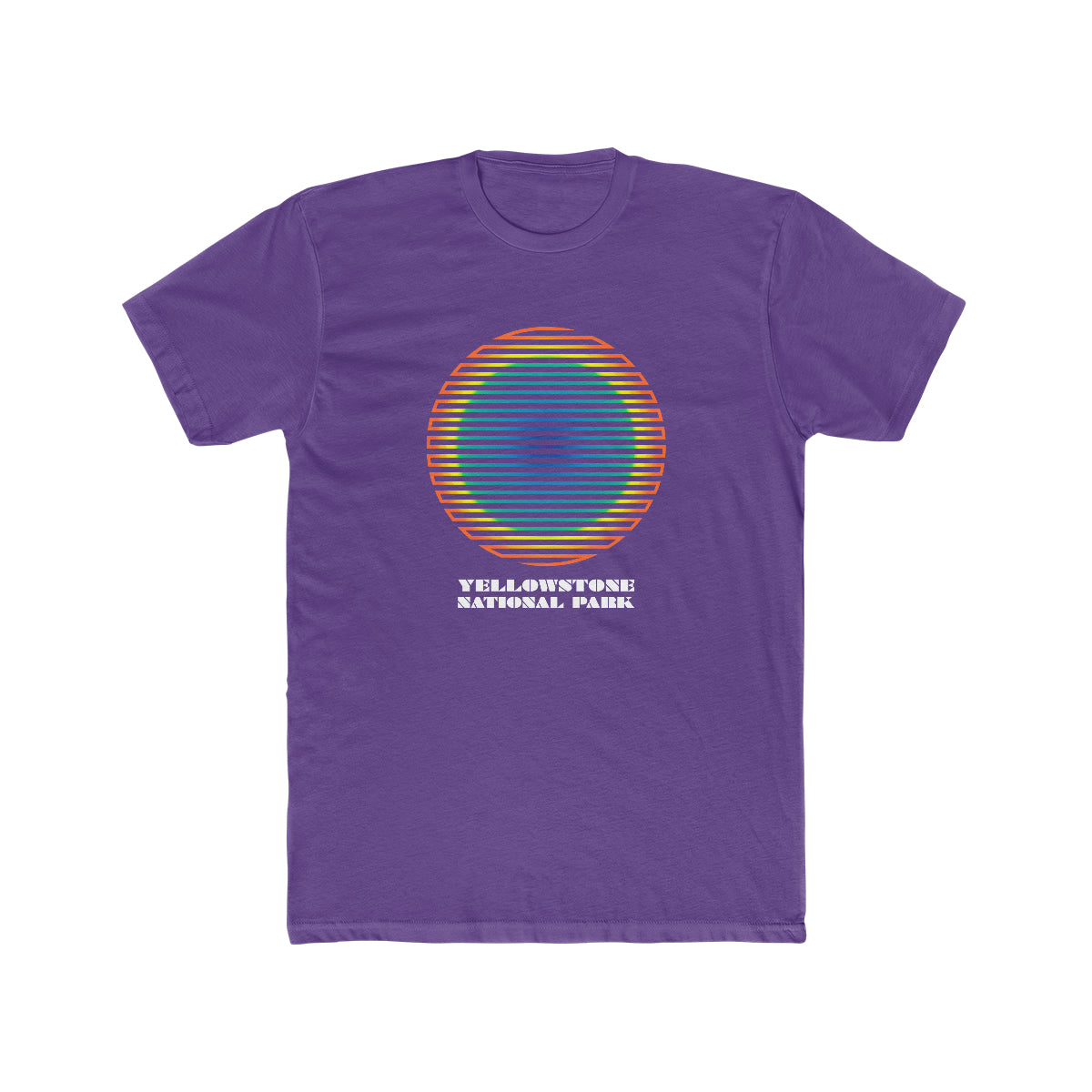 Yellowstone National Park T-Shirt - Grand Prismatic Spring Gradient