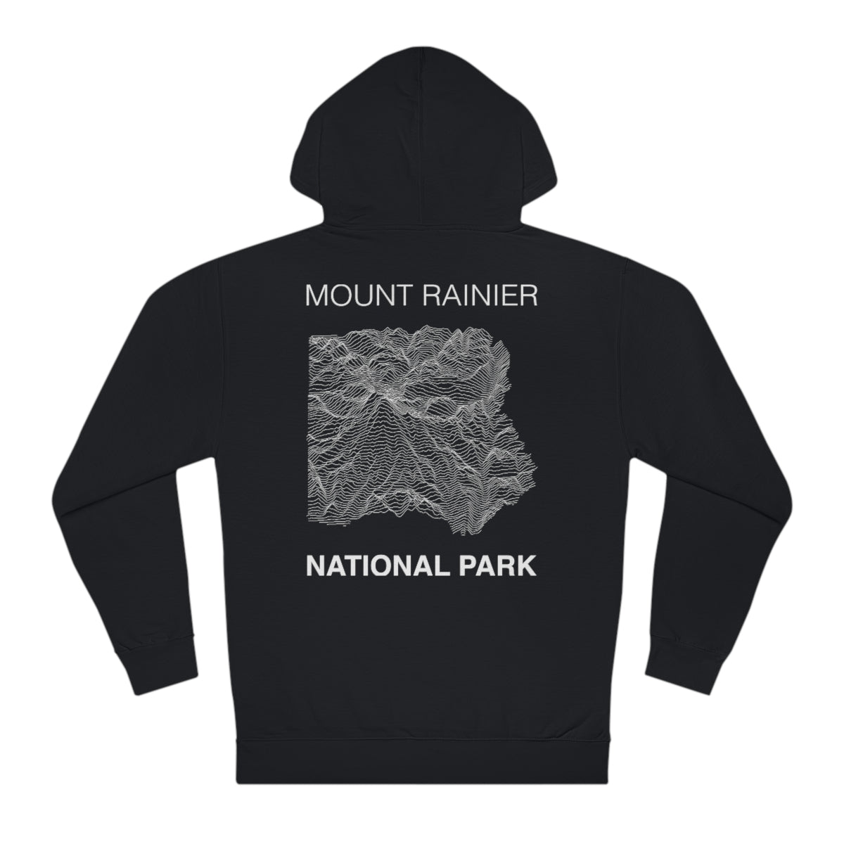 Mount Rainier National Park Hoodie - Lines