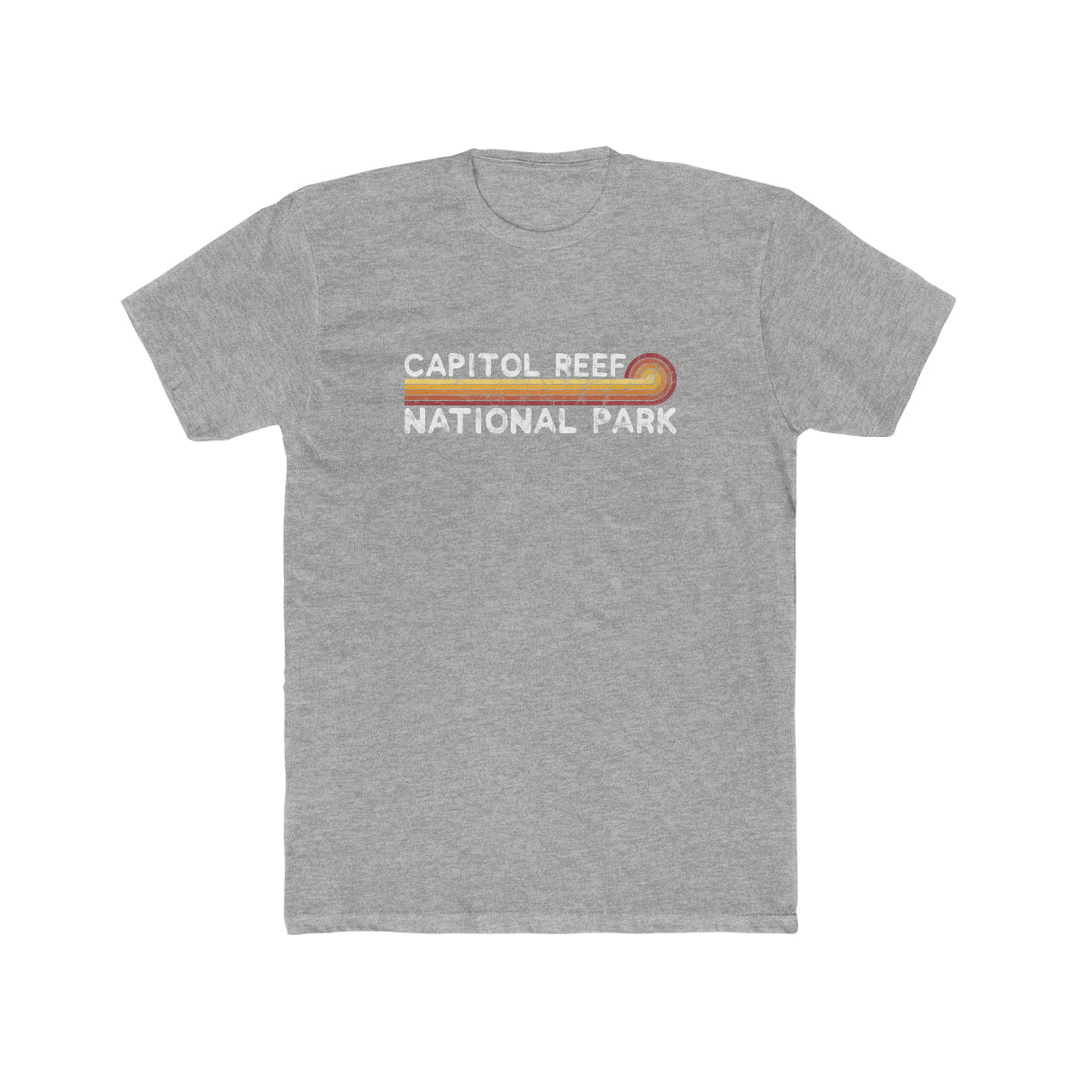 Capitol Reef National Park T-Shirt - Vintage Stretched Sunrise Utah Colors