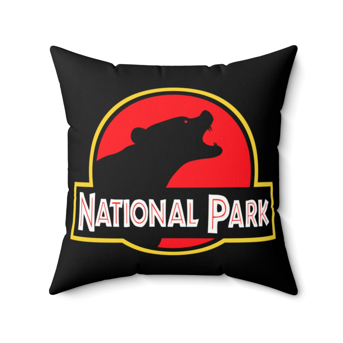Bear National Park Pillow Cushion - Parody Logo