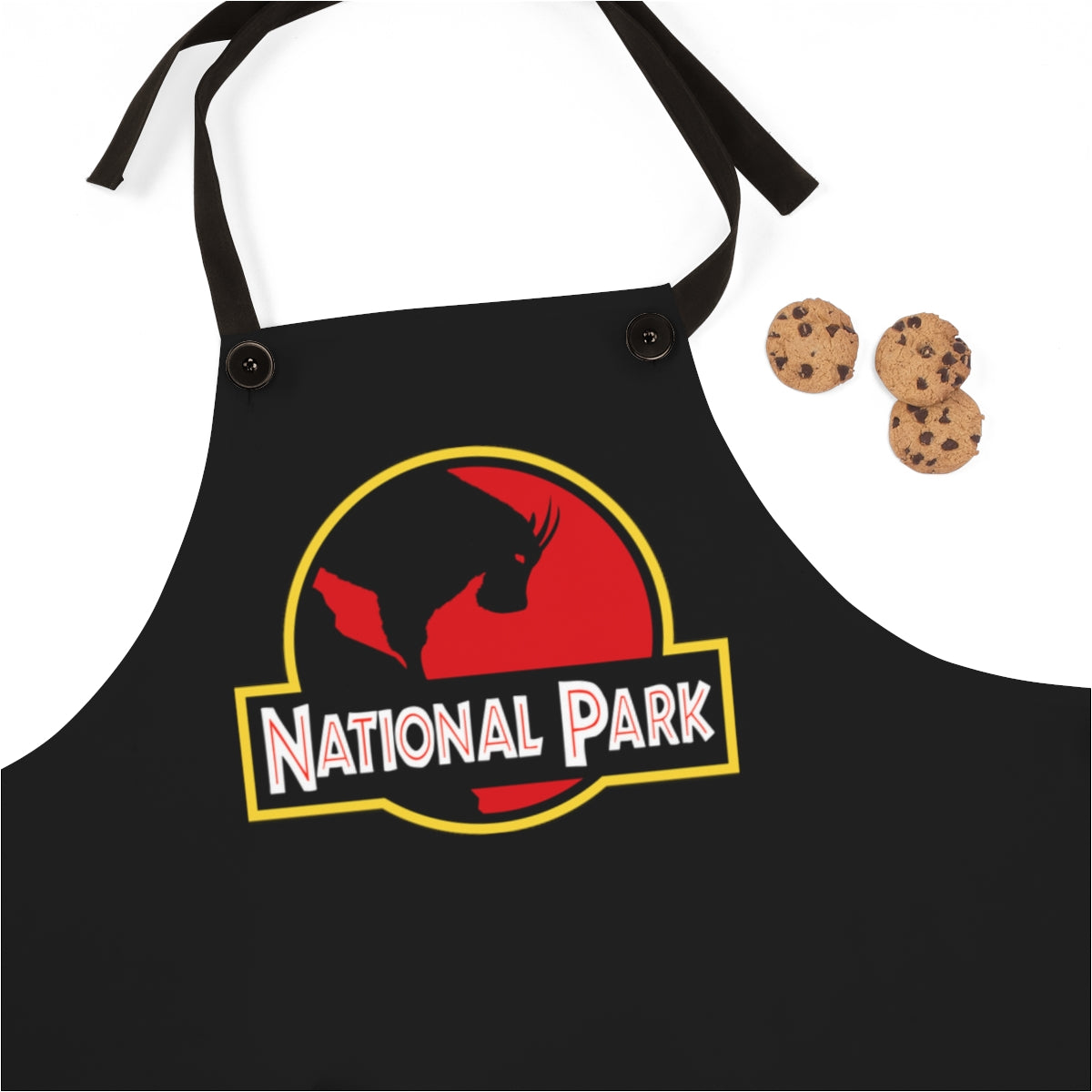 Mountain Goat National Park Apron - Parody Logo