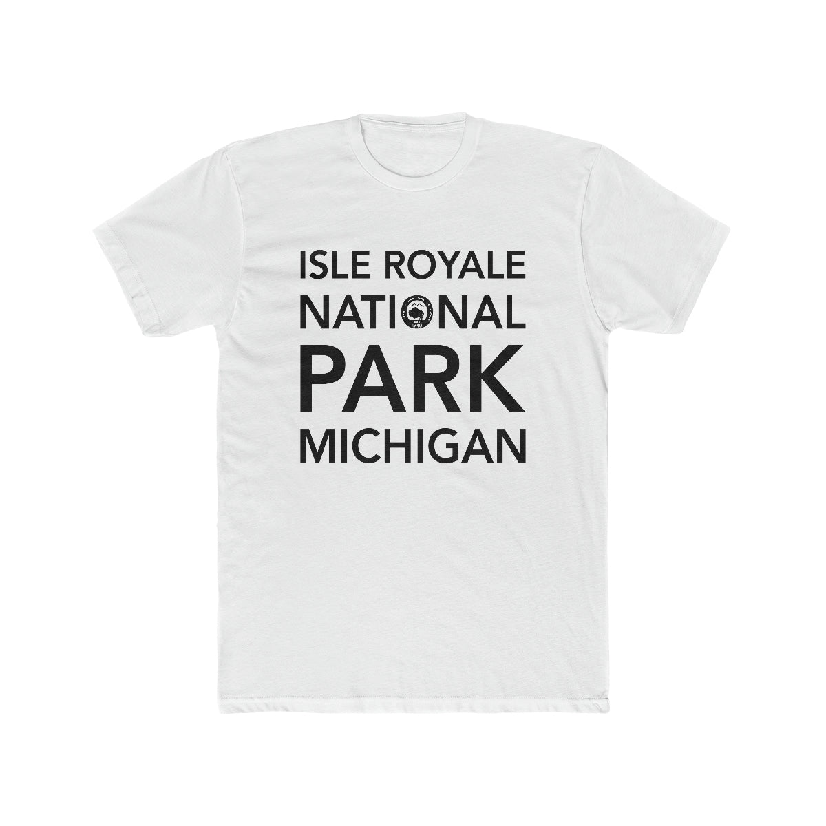 Isle Royale National Park T-Shirt Block Text