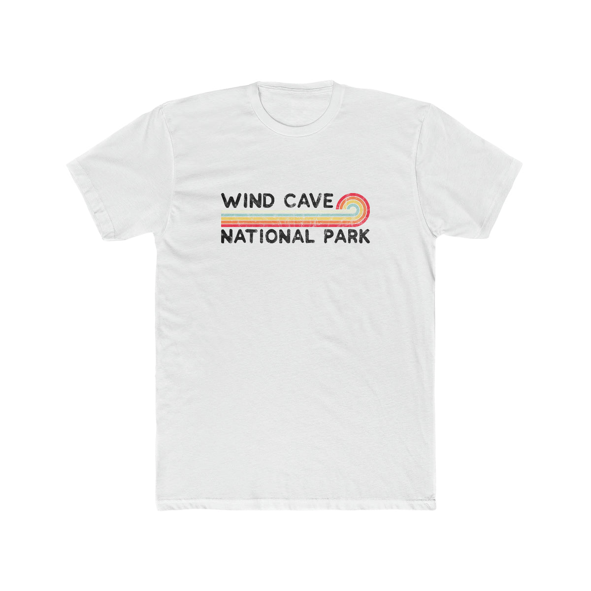 Wind Cave National Park T-Shirt - Vintage Stretched Sunrise