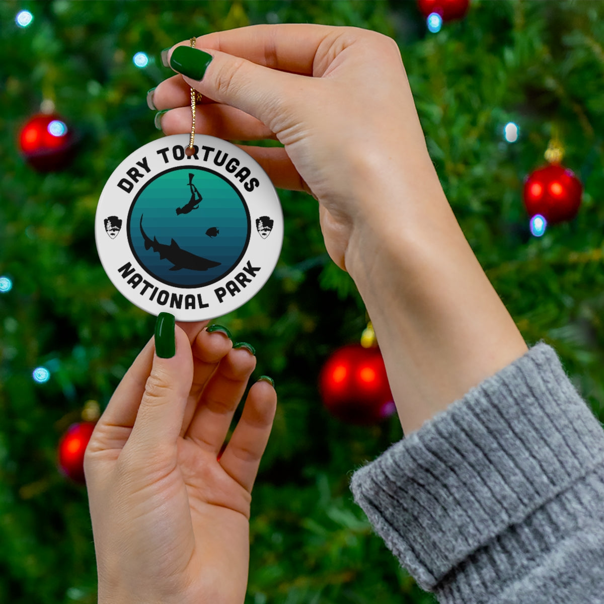 Dry Tortugas National Park Ornament - Round Emblem Design