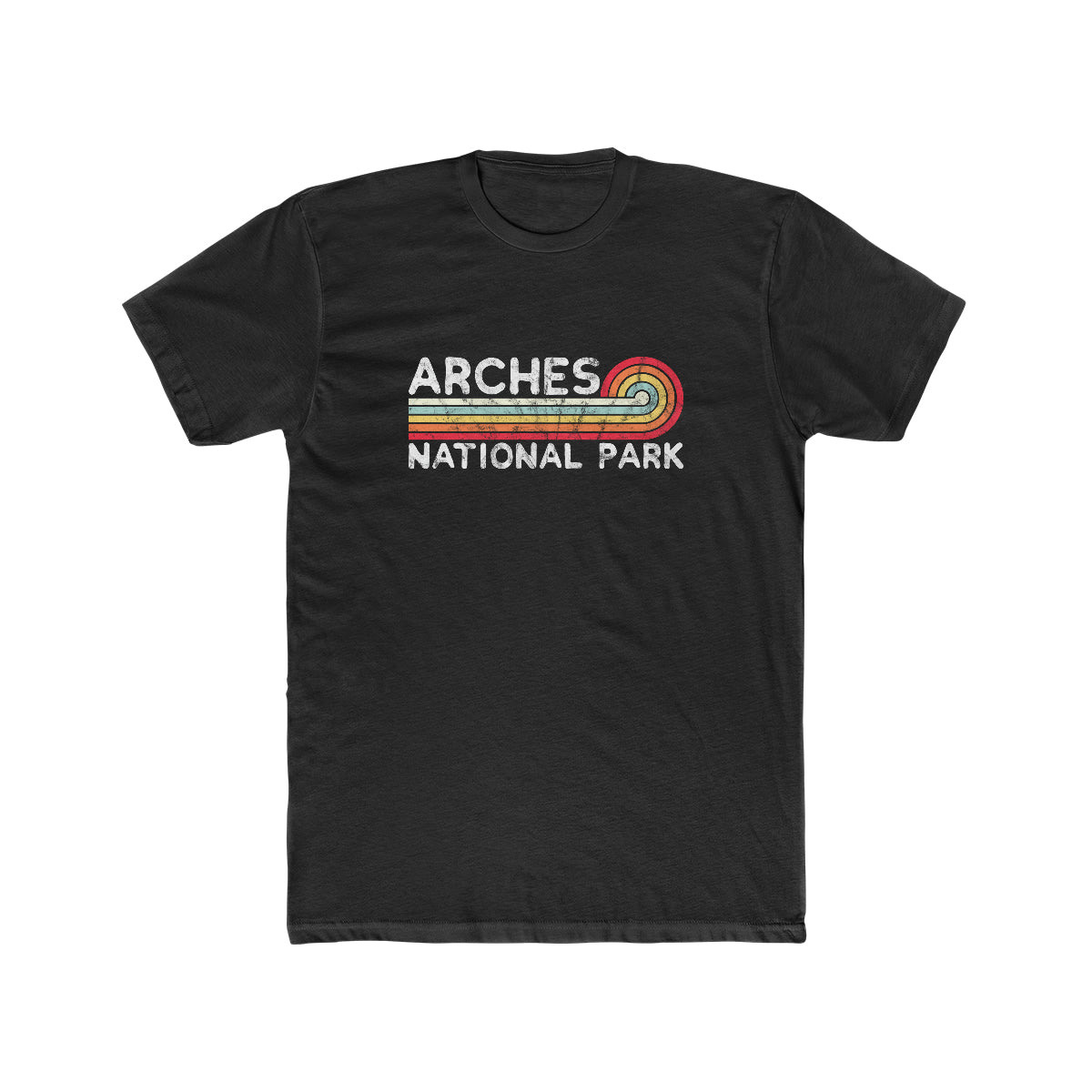 Arches National Park T-Shirt - Vintage Stretched Sunrise