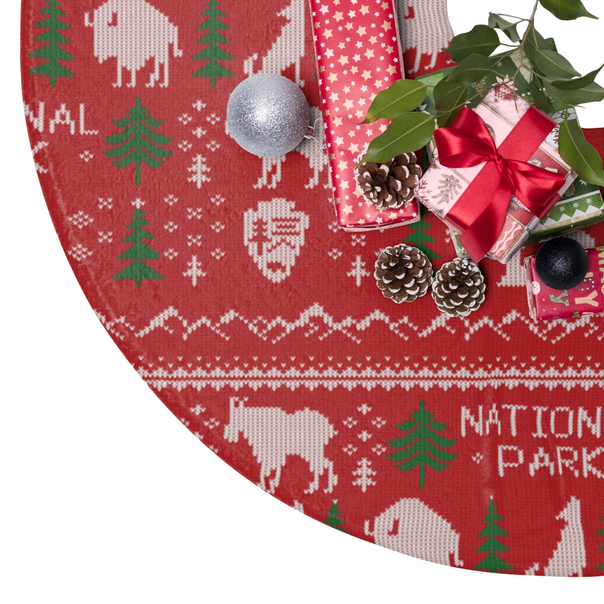 National Park Christmas Tree Skirts - Fair Isle National Park Pattern