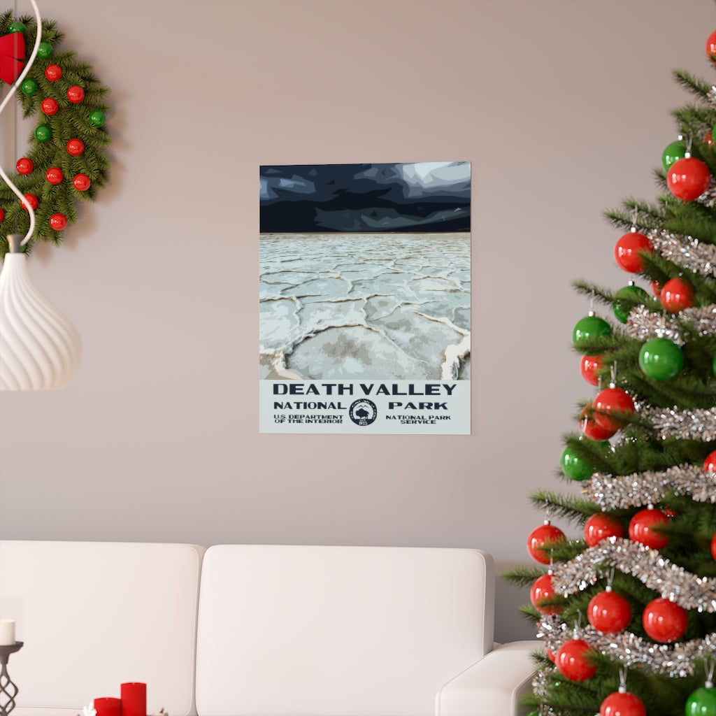 Death Valley National Park Poster - Badwater Basin National Parks Partnership