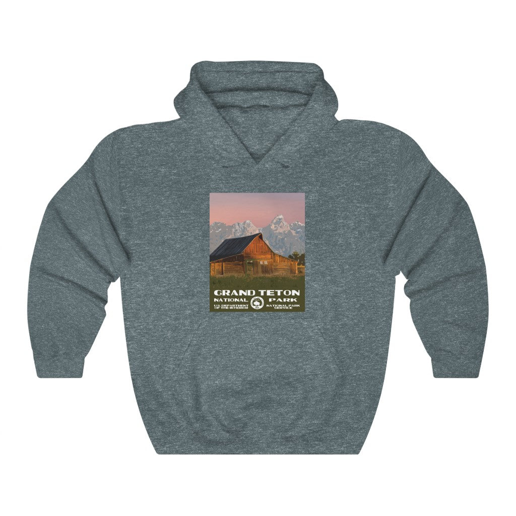 Grand Teton National Park Hoodie - Moulton Barn National Parks Partnership