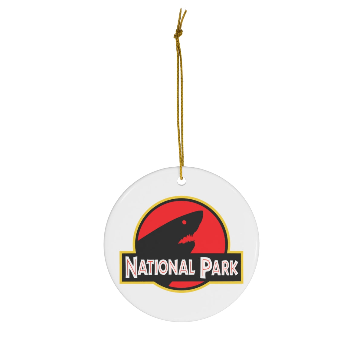 Shark National Park Ornament - Parody Logo