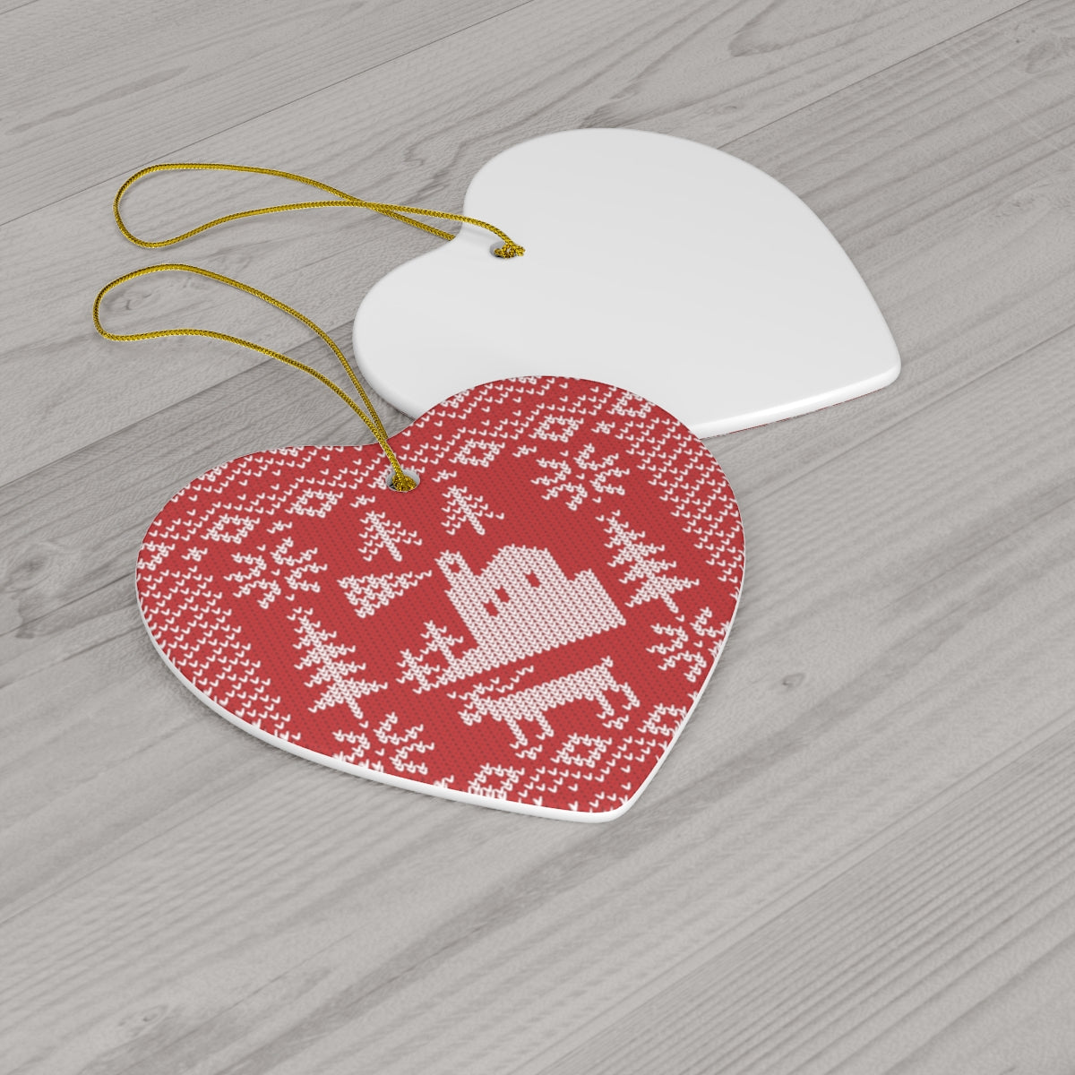 Acadia National Park Ornament - Lighthouse Fair Isle Pattern