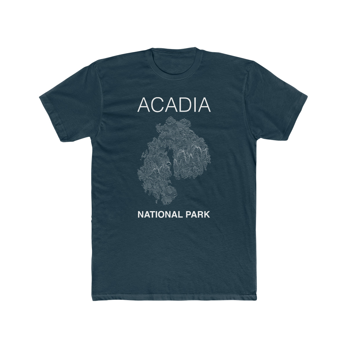 Mount Desert Island and Acadia National Park T-Shirt Lines