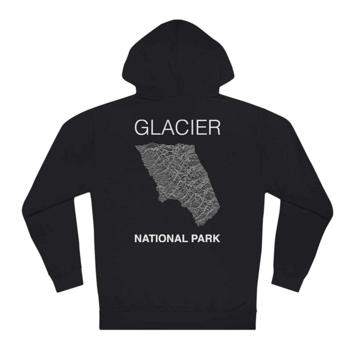 Glacier National Park Hoodie - Lines