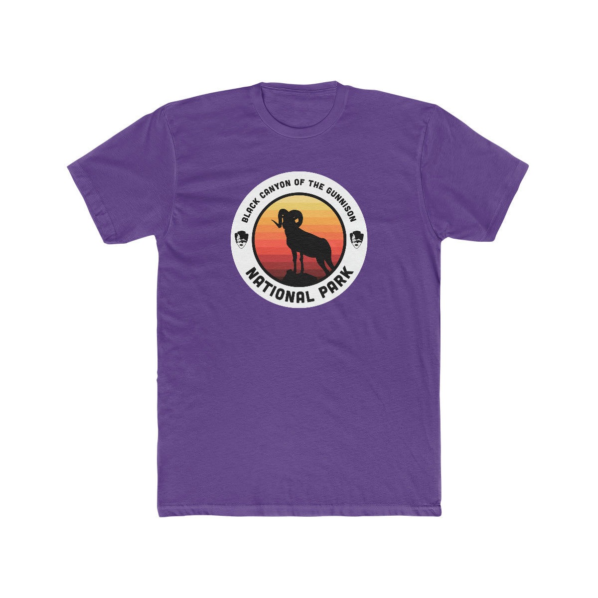 Black Canyon of the Gunnison National Park T-Shirt - Round Badge Design