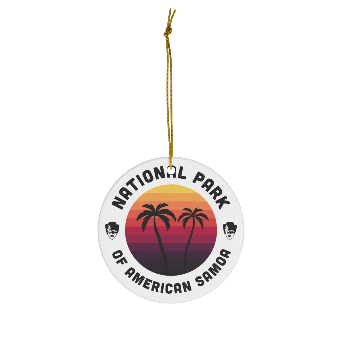 National Park of American Samoa Ornament - Round Emblem Design